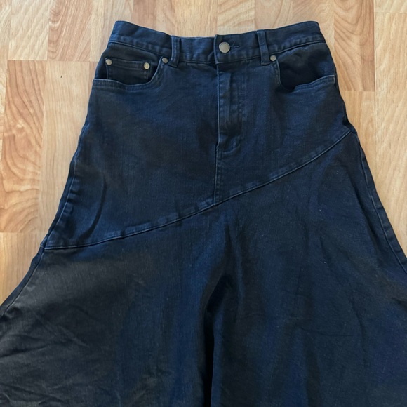 Zimmermann Asymmetrical Raw Hem Denim Skirt - Picture 5 of 5